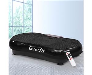 Everfit Vibration Machine Machines Platform Plate Vibrator Exercise Fit Gym Home Black