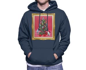 Original Stormtrooper Christmas Tree Men's Hooded Sweatshirt - Navy Blue