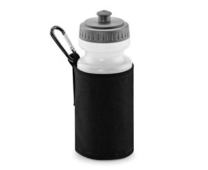 Quadra Water Bottle And Fabric Sleeve Holder (Pack Of 2) (Black) - BC4159