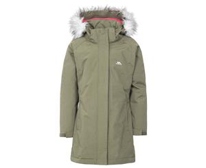 Trespass Childrens Girls Fame Waterproof Parka Jacket (Moss) - TP3524