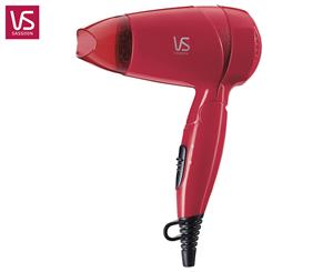 VS Sassoon 1200W Pocket Rocket Mini Pro Dryer - Red