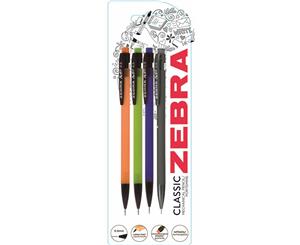 Zebra MP 4pk 0.5mm Assorted (Black Blue Green Orange)