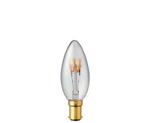 2 Watt Candle Dimmable Tre Loop LED Filament Bulb (B15)