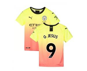 2019-2020 Manchester City Puma Third Football Shirt (Kids) (G Jesus 9)