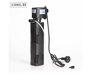 Aquarium Submersible Filter Pond Pump 1200L/H 8W 1.6m