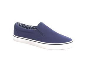 Dek Mens Canvas Casual Shoe Trainer Pump (Navy) - DF1621