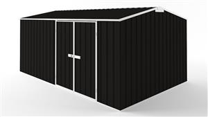 EasyShed D4530 Tall Truss Roof Garden Shed - Ebony