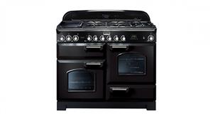 Falcon Classic Deluxe 1100mm Dual Fuel Freestanding Cooker - Black Chrome