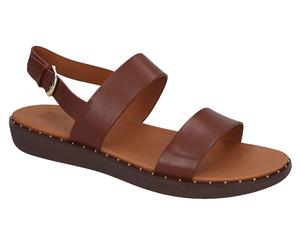 FitFlop Women's Barra Back-Strap Leather Sandal - Cognac