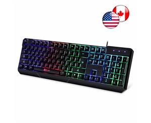 KLIM Chroma Backlit Gaming Keyboard for PC Mac and PS4