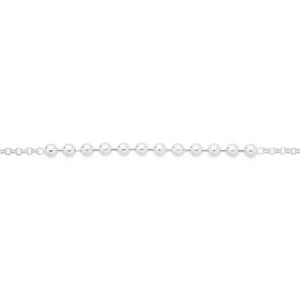 Silver 12 Small Ball Bracelet