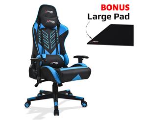 Xtreme Gaming Racing Office Chair PU Leather Computer Executive Ergonomic Seat B - Blue