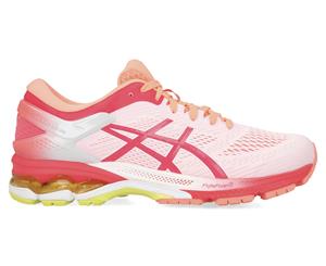 ASICS Women's GEL-Kayano 26 Kai Running Shoes - White/Laser Pink