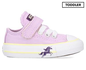 Converse Toddler Girls' Chuck Taylor All Star Unicorns Low Top Shoes - Lilac Mist