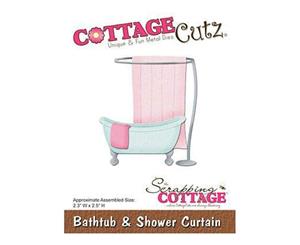 Cottagecutz Die Bathtub & Shower Curtain2.3In. X2.5In.