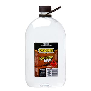 Diggers Low Odour Turpentine - 4L