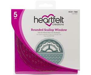 Heartfelt Creations Cut & Emboss Dies Rounded Scallop Window 2.5in To 6in