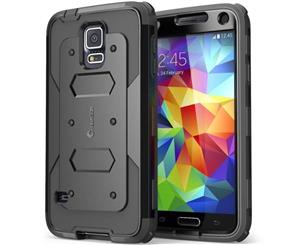 I-BLASON ARMORBOX DUAL LAYER HYBRID FULL-BODY CASE FOR GALAXY S5 - BLACK