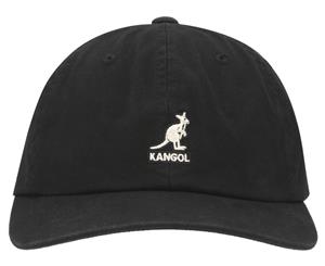 Kangol Washed Baseball Cap - Black