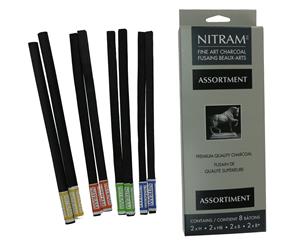 Nitram Assorted refill Charcoal sticks pk 8