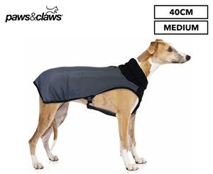 Paws & Claws 40cm Flexi Fleece Neck Pet Coat - Grey