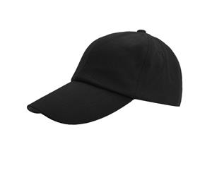 Result Childrens/Kids Plain Low Profile Heavy Brushed Cotton Baseball Cap (Black) - BC962