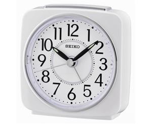 Seiko Beep Alarm Clock with Snooze (White)