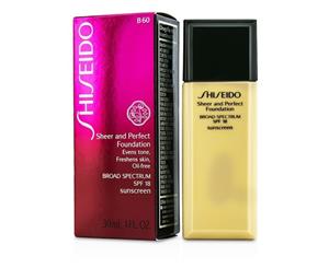 Shiseido Sheer & Perfect Foundation SPF 18 - # B60 Natural Deep Beige 30ml/1oz