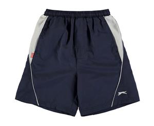 Slazenger Boys Woven Shorts Pants Bottoms Junior - Navy