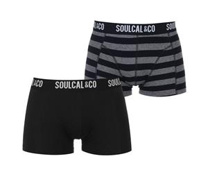 SoulCal Men Trunks Pack of 2 - Anthra/Stripe