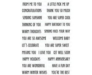 Your Next Stamp Clear Stamps 4&quotX6"-Cool Tag Banner Sentiments