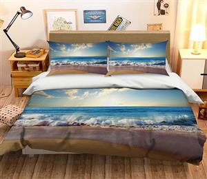 3D Endless Seaside 090 Bed Pillowcases Quilt