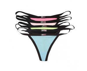 5 Mix Colour Pack XYXX Underwear Womens G String S M L XL XXL