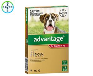 Advantage Flea Treatment For Dogs 10-25kg 6pk