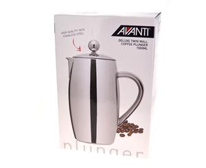 Avanti Deluxe Twin Wall 12 Cup Coffee Plunger 1.5L