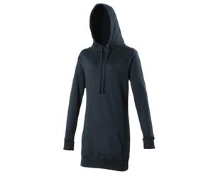 Awdis Girlie Womens Longline Hooded Sweatshirt / Hoodie (New French Navy) - RW167