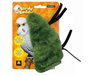 Birdy Buddy Small Green Soft Plush Snuggle for Birds - 14cm