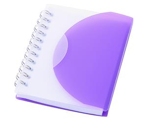 Bullet Post A7 Notebook (Purple/Transparent) - PF503