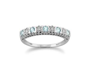 Classic Round Diamond Twisted Cluster Ring in 9ct White Gold