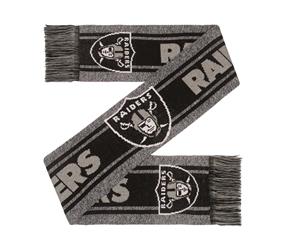 FOCO NFL Winter Scarf - GREY BIG LOGO Oakland Raiders - Multi