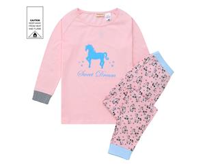 MeMaster - Older Girls Unicorn Pyjama Set - Pink