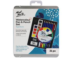 Mont Marte Signature Watercolour Paint & Pencil Set 21pc