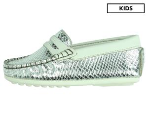 Oca-Loca Boys' Metallic Loafers - Green