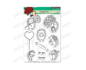 Penny Black Clear Stamps - Hedgie Luv 5in x 6.5in