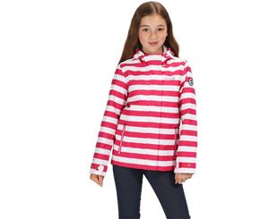 Regatta Girls Bambalina Waterproof Hooded Jacket Coat - CabaretStrpe