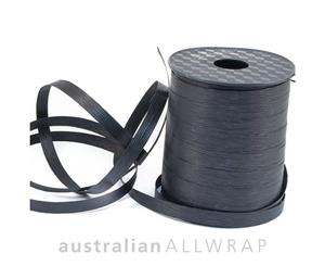 Textured paper Curling Ribbon Black 10mm x 250mm