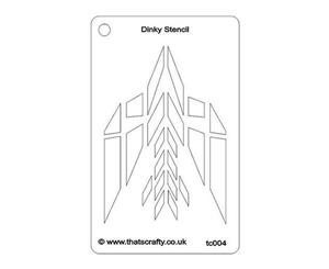 That's Crafty Dinky Stencil 3In.X4.75In. Abstract Bird