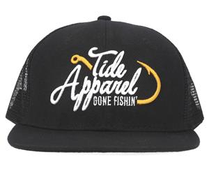 Tide Apparel Trucker Cap - Gone Fishin/Black