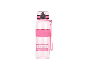 UZSPACE 1L Water Bottle BPA Free Tritan Made Drinkware for Sports - Pink