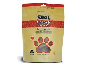 Zeal Free Range Dog Treats Beef Hooves 125g